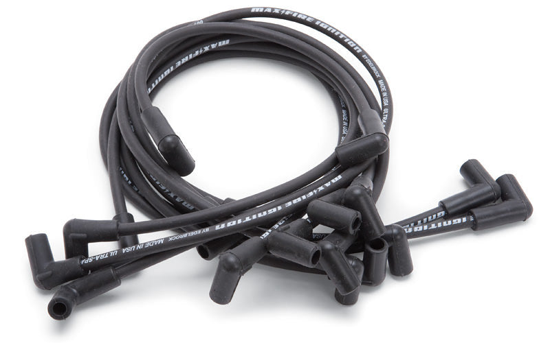 Engine Fire Plug Max Fire Plug Wire Set SBC w/HEI 90 Deg Black – Rocket Performance ...